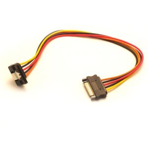15 Pin SATA Male and Female Power Cable Right Angle