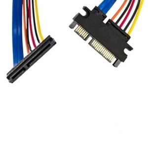 22 Pin SATA Male to Female Extension Cable - 4 Inches