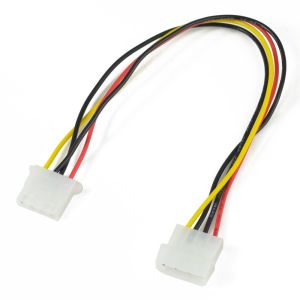 4 Pin Molex Male connector to 4 Pin Molex Female Connector - Power Cable