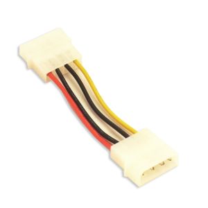 4 Pin Molex Male to a 4 Pin Molex Male Power Cable – 3 Inches