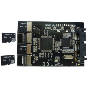 4 Micro SD to Micro SATA Adapter RAID TF Card to 1.8 Inch Micro SATA Converter
