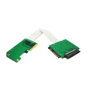 M.2 SSD to U.2 Adapter 2in1 M.2 NVMe and SATA-Bus NGFF SSD to PCI-E U.2  SFF-8639 Adapter PCIe M2 Converter,Without Shell 