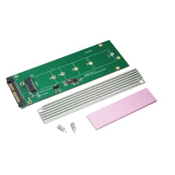 U.2 SFF-8639 to M.2 M Keyed NVME SSD Adapter with Heat Sink