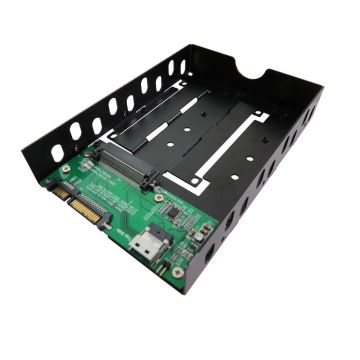 Slimline SAS (SFF-8654) plus SATA to 2.5 Inch U.2 SSD Adapter