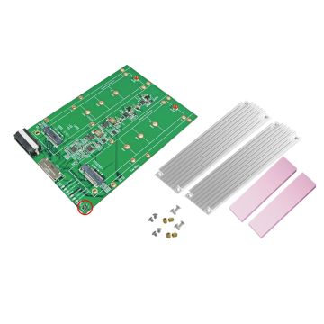 Adapter for Oculink 8x to M.2/M.3 SSD
