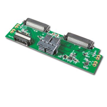 Mini SAS HD (SFF-8643) 8-Lane adapter for Dual Ports Hot Plug U.2 NVMe SSD