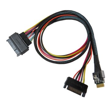 SlimSAS 4-Lane to U.2 (SFF-8639) PCIe Gen4 Cable