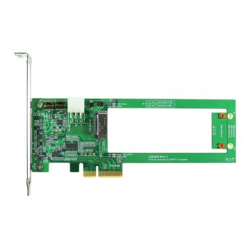 PCIe x4 Gen4 with ReDriver to Gen-Z 1C (EDSFF) Adapter