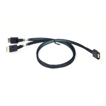 MCIO x4 38 Pin to 2 x OCULINK 42 Pin Cable 500mm for high-speed data transfer