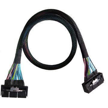 Gen-Z 2C Male to Gen-Z 2C Male with Built-in Power Cord Cable 