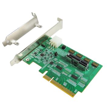 PCIe x8 Gen4 with ReDriver to Gen-Z 2C (EDSFF) AIC