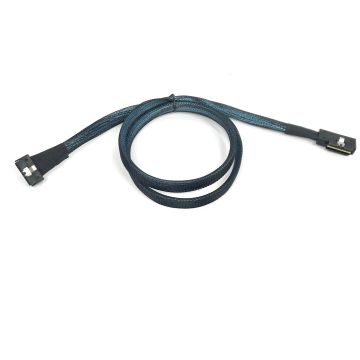 Low Profile SlimSAS Strait 8i to Low Profile Left Side Exit 8i - 1M