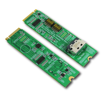 M.2 M-key PCIe 4.0 with ReDriver to MCIO 38P Adapter