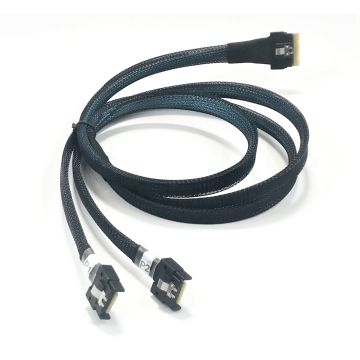Buy 1 Meter SlimSAS 8i to 2 X MCIO x4 38P Cable