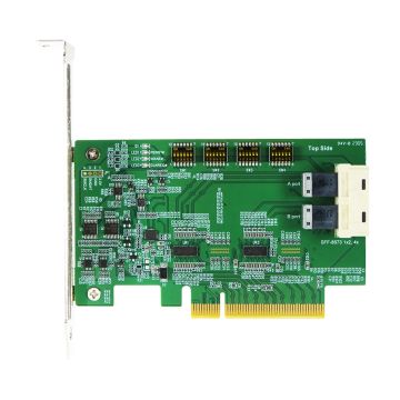 Buy PCIe x8 with ReDriver to Mini SAS HD SFF-8673 1x2, 4X AIC PCIe GEN 4.0