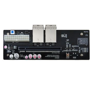 Buy External Mini SAS HD 1x2 4X SFF-8674 Dual-Port PCIe x16 Gen4 Slot Adapter