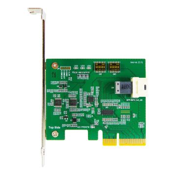 PCIe x4 with ReDriver to Mini SAS HD SFF-8673 1X1, X4 AIC adapter