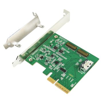 PCIe x4 with Redriver to MCIO 38P PCIe GEN 5
