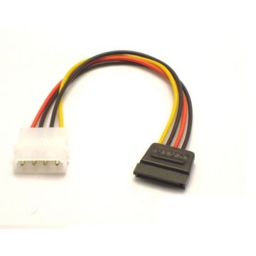 6-inch 4-pin to SATA power converter cable