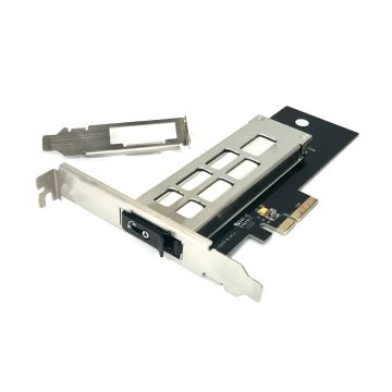 Swappable NVMe U.2 M2 PCIe Slot Adapter Single SSD with Brackets