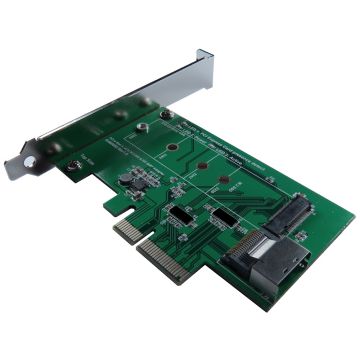 PCIe 4 Lane to M.2 (PCI-e I/F) SSD & SFF-8087 