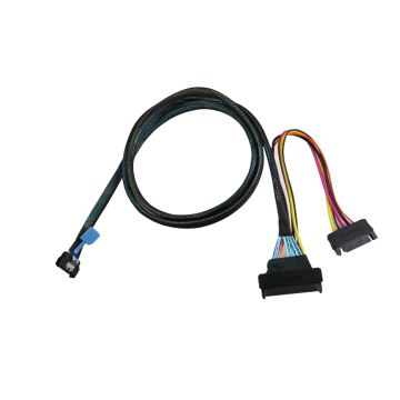 MCIO 38 Pin PCIe GEN 5 to U.3 (SFF-8639) Cable -100CM