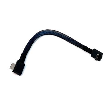 Oculink 90 Degree Angle to Oculink Left Angle Cable 200mm
