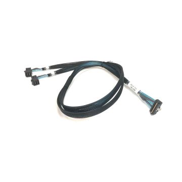 Low Profile Slimsas 8i RA to 2 X SFF-8643 Cable 750 mm ( Broadcom  05-60003-00  )