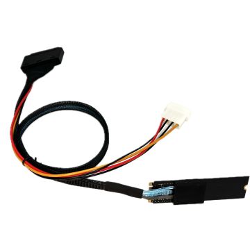 M.2 to U.2 NVMe SSD SFF-8639 Drive to M.2 Host Adapter U.2 SSD Converter -with 12 Inch 4 PIN Molex Power Cable(50CM).  
