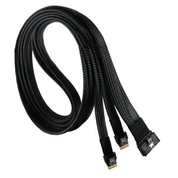 MCIO 74P GEN4 to 2X SlimSAS 4i Y Cable- 100CM