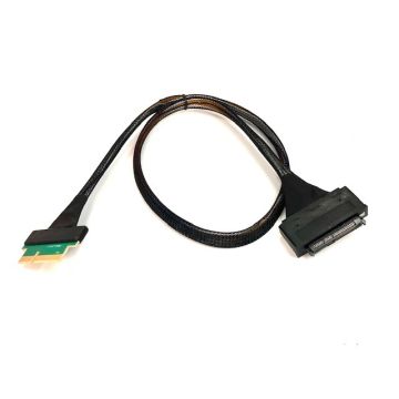 PCIe 5.0 X4 to U.2 SFF-8639 NVME SSD 700mm Cable