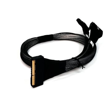 ‌MCIO 124 Pin to 2 X MCIO 74 Pin -700mm 