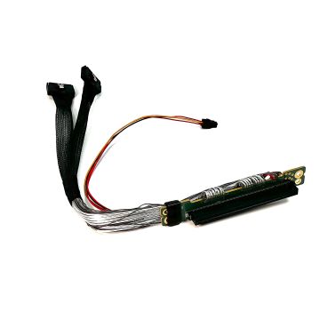 PCle X16 164 Pin to 2 X MCIO 74 Pin Cable 250mm