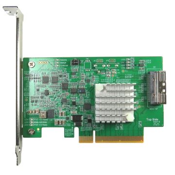 PCIe x8 Gen4 with ReTimer to MCIO 74P Add-in Card