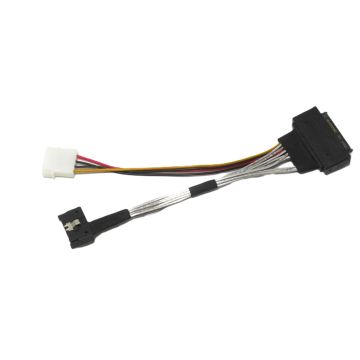 ‌MCIO 74 Pin X8 to 1 x U.2 NVMe SFF-8639 GEN 5 Cable length 175mm 