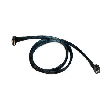 Low profile SlimSAS right angle 8i to Low profile SlimSAS right angle 8i cable, length 1 Meter