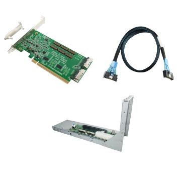 PCIe x16 GPU Solution KIT with Cable: 100cm PCIe 5.0