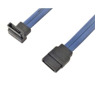 Buy BLUE SATA Internal Cable Straight to 90 Degree Right Angle