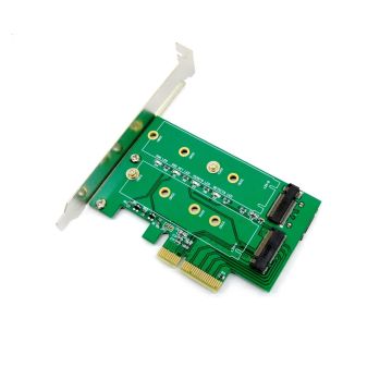 M.2 (NGFF) SSD to PCI-e Express 4X/SATA Adapter