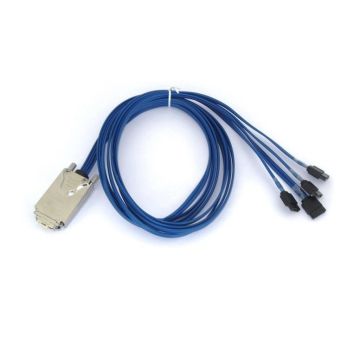 Mini SAS SFF-8470 to 4 X 7 Pin SATA -1 Meter