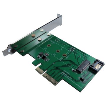 M.2 PCI-e SSD to PCI-e and M.2 SATA SSD to SATA III Converter