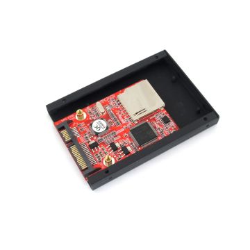 SD/MMC Card to SATA Adapter with Case