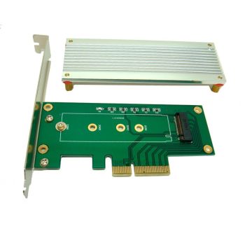 M.2 (NGFF) PCIe SSD M Key to PCIe X4 Adapter for Samsung XP941