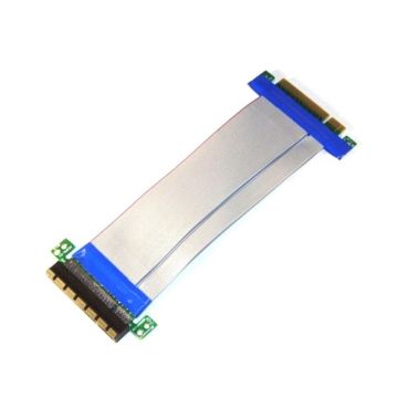 PCI-E Express 8X Riser Card with Flexible Cable 12 Inches
