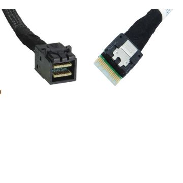 High-Speed Slim SAS SFF-8654 4i to HD Mini SAS 4i SFF-8643 Cable 50CM