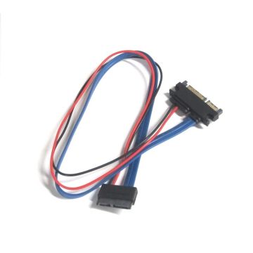  20 Inches Slimline 13 Pin SATA Female to 22 Pin SATA Male Cable Adapter