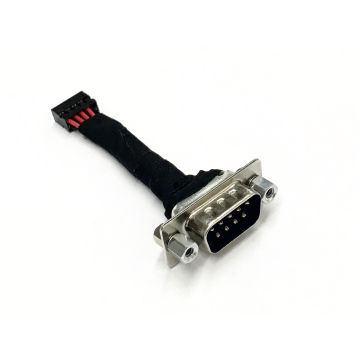 Short Serial DB9 to 2.0mm 10 Pin Header Cable - 2 Inches