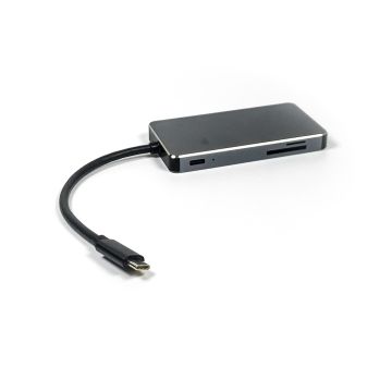 Type C to SD-TIF Converter with HDMI, USB 3.0, and PD