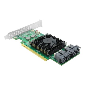 PCI Express 3.0 x16 to 4 x U.2 (SFF-8643) NVMe Switch Adapter