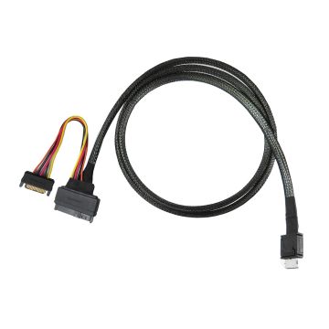 Buy 100cm PCIe Gen 4 OCulink SFF-8611 to U.2 SFF-8639 Cable